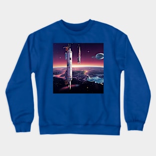 Interplanetary Spaceport Crewneck Sweatshirt